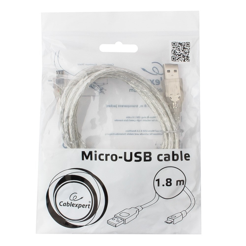 Кабель Micro USB Cablexpert CCP-mUSB2-AMBM-6-TR